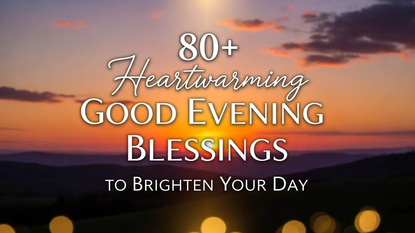 Golden sunset with 80+ Good Evening Blessings inspiring quotes to brighten your day.